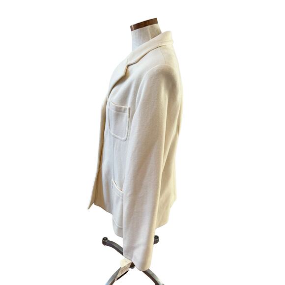 Andrea Viccaro Cream Wool Cashmere Blend Blazer 14 - Picture 4 of 8